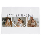 Moderne collage foto's & Happy Fathers Day Best Gi Groot Cadeauzakje (Voorkant)