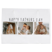 Moderne collage foto's & Happy Fathers Day Best Gi Groot Cadeauzakje (Achterkant)