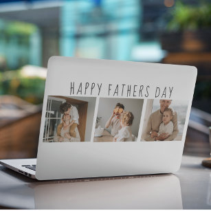 Moderne collage foto's & Happy Fathers Day Best Gi HP Laptopsticker