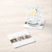 Moderne collage foto's & Happy Fathers Day Best Gi Kartonnen Onderzetters (Insitu)