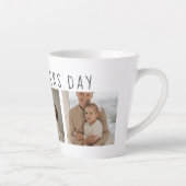 Moderne collage foto's & Happy Fathers Day Best Gi Latte Mok (Rechts)