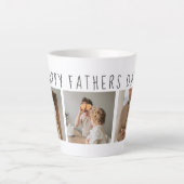 Moderne collage foto's & Happy Fathers Day Best Gi Latte Mok (Voorkant)