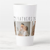 Moderne collage foto's & Happy Fathers Day Best Gi Latte Mok (Voorkant)