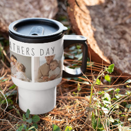 Moderne collage foto's & Happy Fathers Day Best Gi Reisbeker