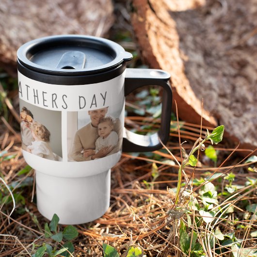 Moderne collage foto's & Happy Fathers Day Best Gi Reisbeker