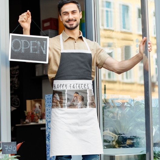 Moderne collage foto's & Happy Fathers Day Best Gi Schort