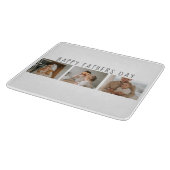 Moderne collage foto's & Happy Fathers Day Best Gi Snijplank (Hoek)