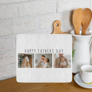 Moderne collage foto's & Happy Fathers Day Best Gi Snijplank