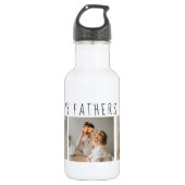 Moderne collage foto's & Happy Fathers Day Best Gi Waterfles (Voorkant)