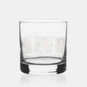 Moderne collage foto's & Happy Fathers Day Best Gi Whisky Glas (Achterkant)