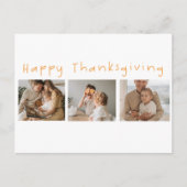 Moderne collage foto's & Happy Thanksgiving Briefkaart (Voorkant)