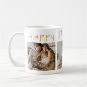 Moderne collage foto's & Happy Thanksgiving Koffiemok (Links)