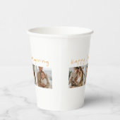 Moderne collage foto's & Happy Thanksgiving Papieren Bekers (Rechts)