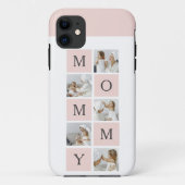 Moderne collage foto's & pastel roze mammie Gift Case-Mate iPhone Case (Achterkant)