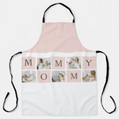 Moderne collage foto's & pastel roze mammie Gift Schort (Voorkant)