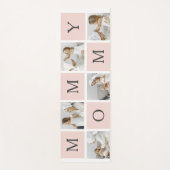 Moderne collage foto's & pastel roze mammie Gift Yogamat (Voorkant)