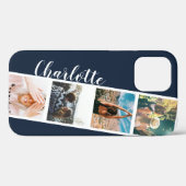Moderne collage foto's raster voor 4 foto's op mar Case-Mate iPhone case (Achterkant (horizontaal))