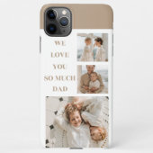Moderne collage foto's & we houden van papa-cadeau iPhone hoesje (Achterkant)