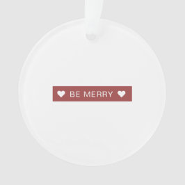 Moderne Collage foto's Wees vrolijk Ornament