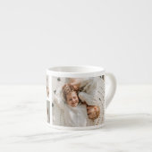Moderne Collage Gepersonaliseerd Familie Foto Cade Espresso Kop (Voorkant rechts)