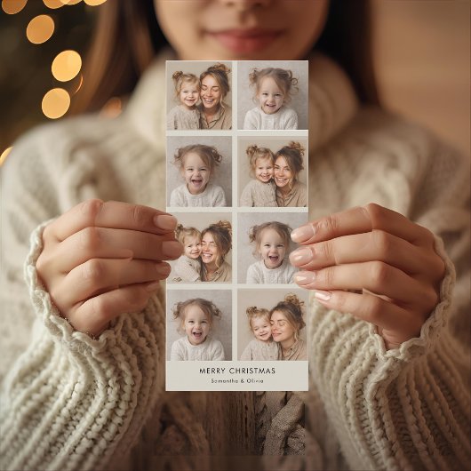 Moderne Collage Kerstfoto | Minimalistisch 