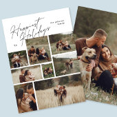 Moderne Collage Kerstmis 8 Foto Gelukkigst Feestdagenkaart