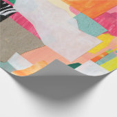 Moderne collage kunst. Gemengde media op canvas. C Cadeaupapier (Hoek)