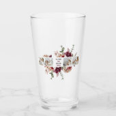 Moderne Collage Photo Flowers Lijst Best mam Gift Glas (Voorkant)