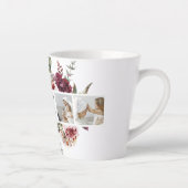 Moderne Collage Photo Flowers Lijst Best mam Gift Latte Mok (Rechts)