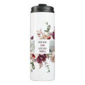 Moderne Collage Photo Flowers Lijst Best mam Gift Thermosbeker (Voorkant)