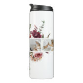 Moderne Collage Photo Flowers Lijst Best mam Gift Thermosbeker (Geroteerd rechts)
