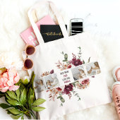 Moderne Collage Photo Flowers Lijst Best mam Gift Tote Bag