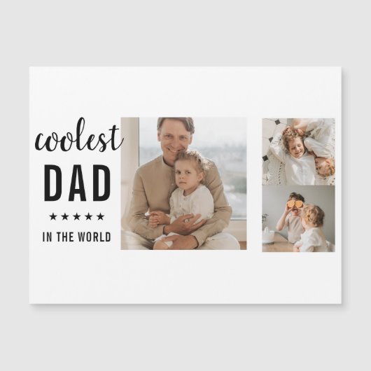 Moderne Collage Photo Happy Fathers Day Gift (Voorkant)