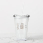 Moderne Collage Photo Happy Fathers Day Gift Acryl Drinkbeker (Achterkant)