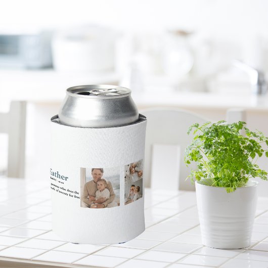 Moderne Collage Photo Happy Fathers Day Gift Blikjeskoeler