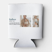 Moderne Collage Photo Happy Fathers Day Gift Blikjeskoeler (Voorkant)