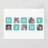 Moderne Collage Photo Happy Fathers Day Gift Briefkaart (Voorkant)