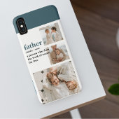 Moderne Collage Photo Happy Fathers Day Gift Case-Mate iPhone Case