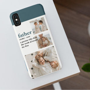 Moderne Collage Photo Happy Fathers Day Gift Case-Mate iPhone Case