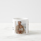 Moderne Collage Photo Happy Fathers Day Gift Espresso Kop (Voorkant)