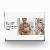 Moderne Collage Photo Happy Fathers Day Gift Fotoblokken (Voorkant)