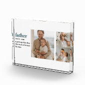 Moderne Collage Photo Happy Fathers Day Gift Fotoblokken (Rechts)