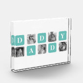Moderne Collage Photo Happy Fathers Day Gift Fotoblokken (Links)