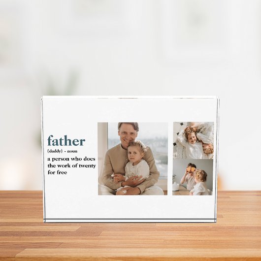 Moderne Collage Photo Happy Fathers Day Gift Fotoblokken