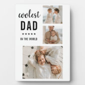 Moderne Collage Photo Happy Fathers Day Gift Fotoplaat (voorkant)