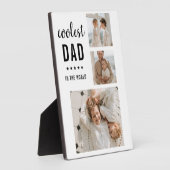Moderne Collage Photo Happy Fathers Day Gift Fotoplaat (Zijkant)