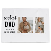 Moderne Collage Photo Happy Fathers Day Gift Groot Cadeauzakje (Voorkant)
