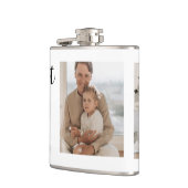 Moderne Collage Photo Happy Fathers Day Gift Heupfles (Links)