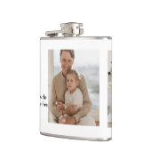 Moderne Collage Photo Happy Fathers Day Gift Heupfles (Links)