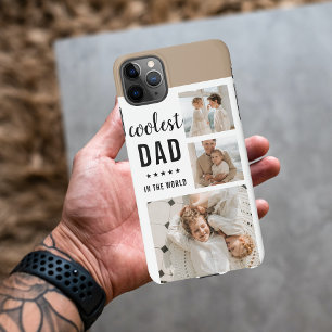 Moderne Collage Photo Happy Fathers Day Gift iPhone 11Pro Max Hoesje